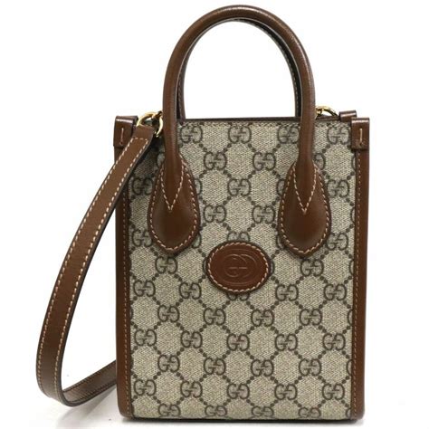 Gucci インターロッキングG付き ミニトートバッグ